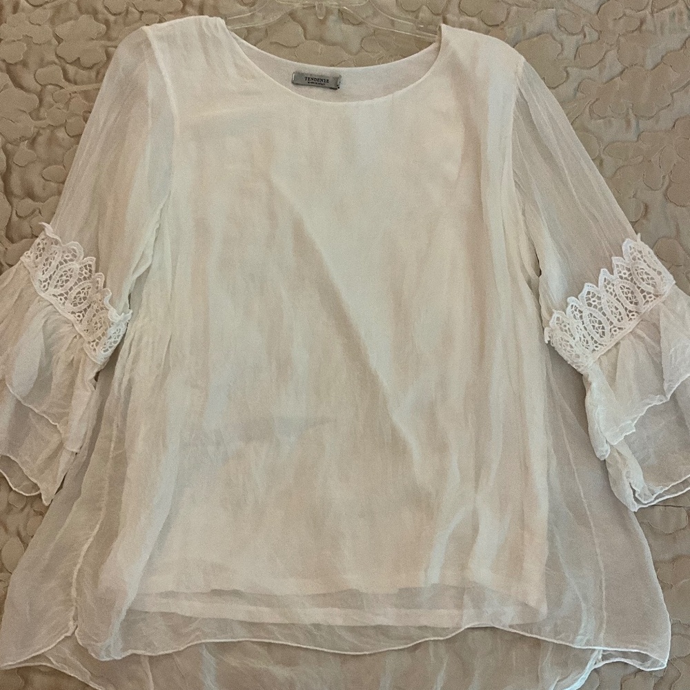 Tendenze White Silky Blouse